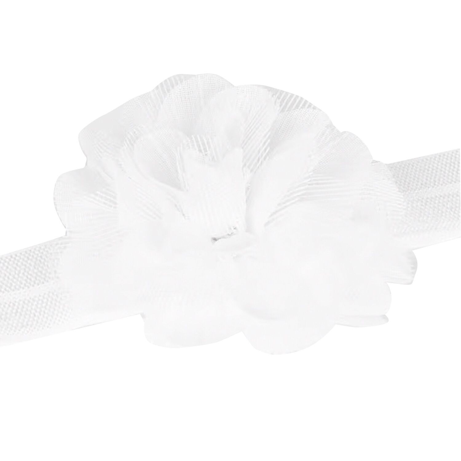 Baby Girls White Flower Headband & Clip Set, 3, hi-res image number null