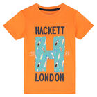 Boys Orange Logo T-Shirt, 1, hi-res