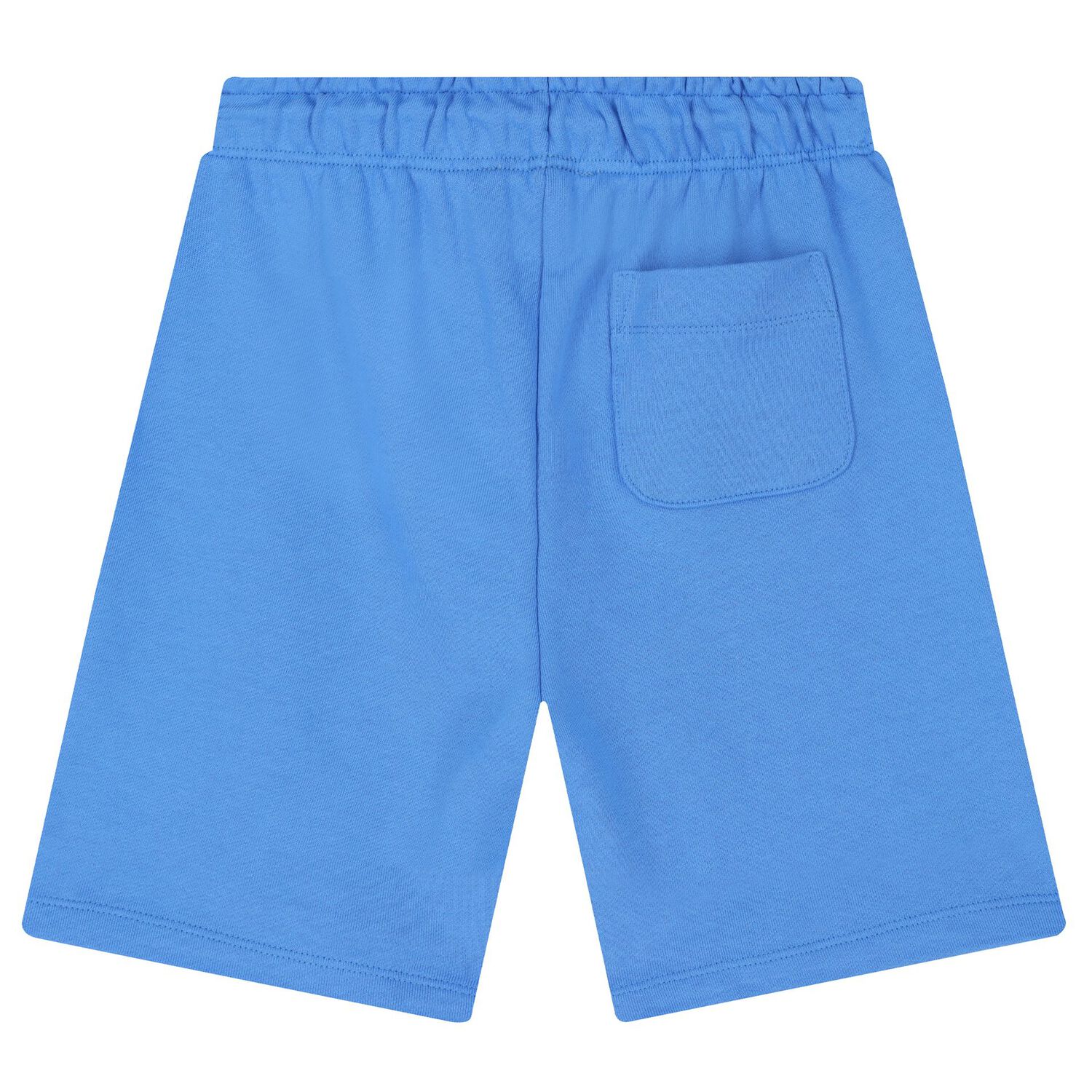 Boys Blue Logo Shorts, 3, hi-res