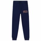 Older Boys Navy Logo Joggers, 1, hi-res