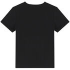 Boys Black Logo T-Shirt, 1, hi-res