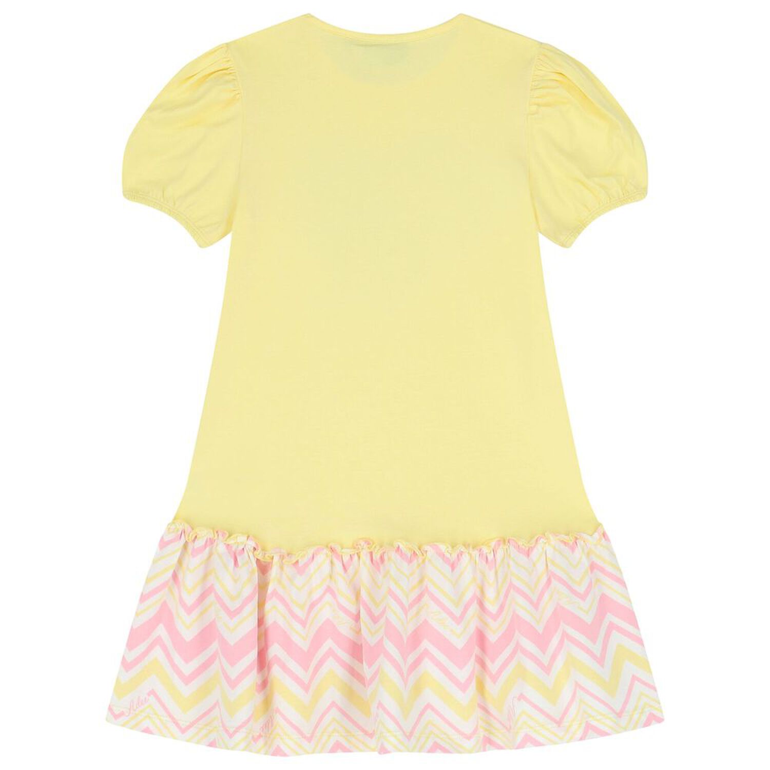 Girls Yellow Heart Dress, 1, hi-res