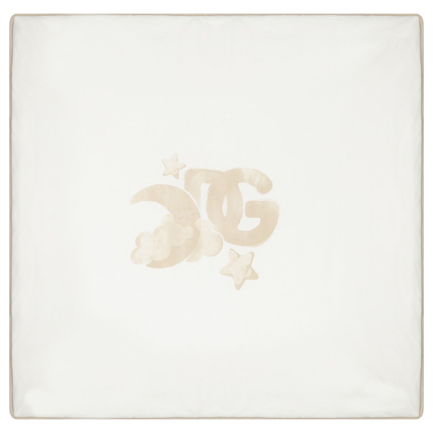 Ivory & Beige Logo Baby Blanket, 1, hi-res