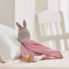 Baby Girls Pink & Beige Doudou Comforter, 2, hi-res