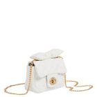 Girls White Bow Handbag, 1, hi-res