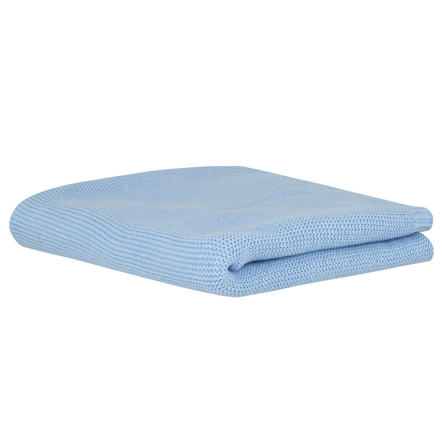 Baby Boys Blue Knitted Blanket, 1, hi-res image number null