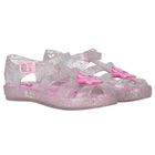 Girls Pink Jelly Sandals, 1, hi-res