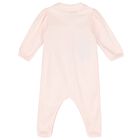 Baby Girls Pink & White Babygrow, 1, hi-res