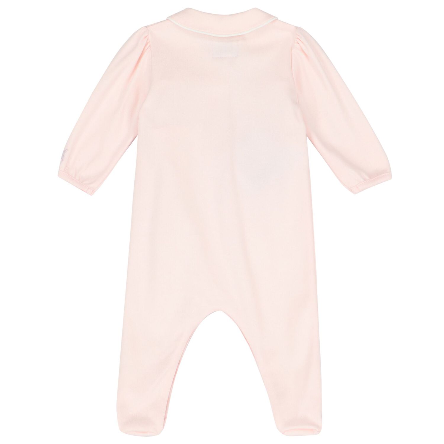 Baby Girls Pink & White Babygrow, 1, hi-res
