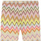 Younger Girls Multi-Colored Zig Zag Leggings, 1, hi-res