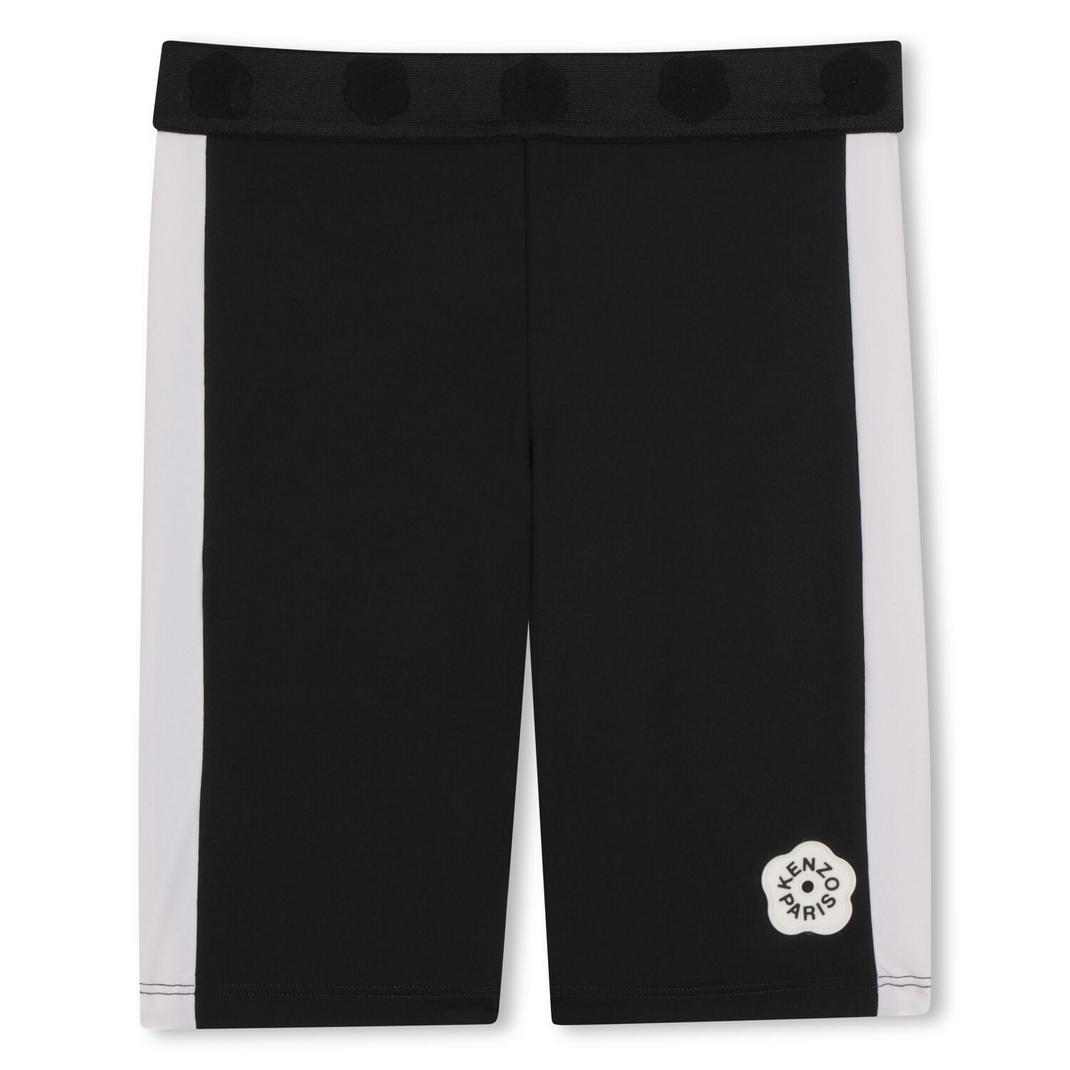 Girls Black Logo Cycling Shorts, 1, hi-res