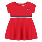Younger Girls Red Heart Dress, 1, hi-res