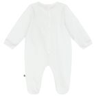 Baby Boys White Logo Babygrow, 1, hi-res