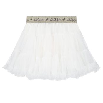 Girls White Tutu Skirt
