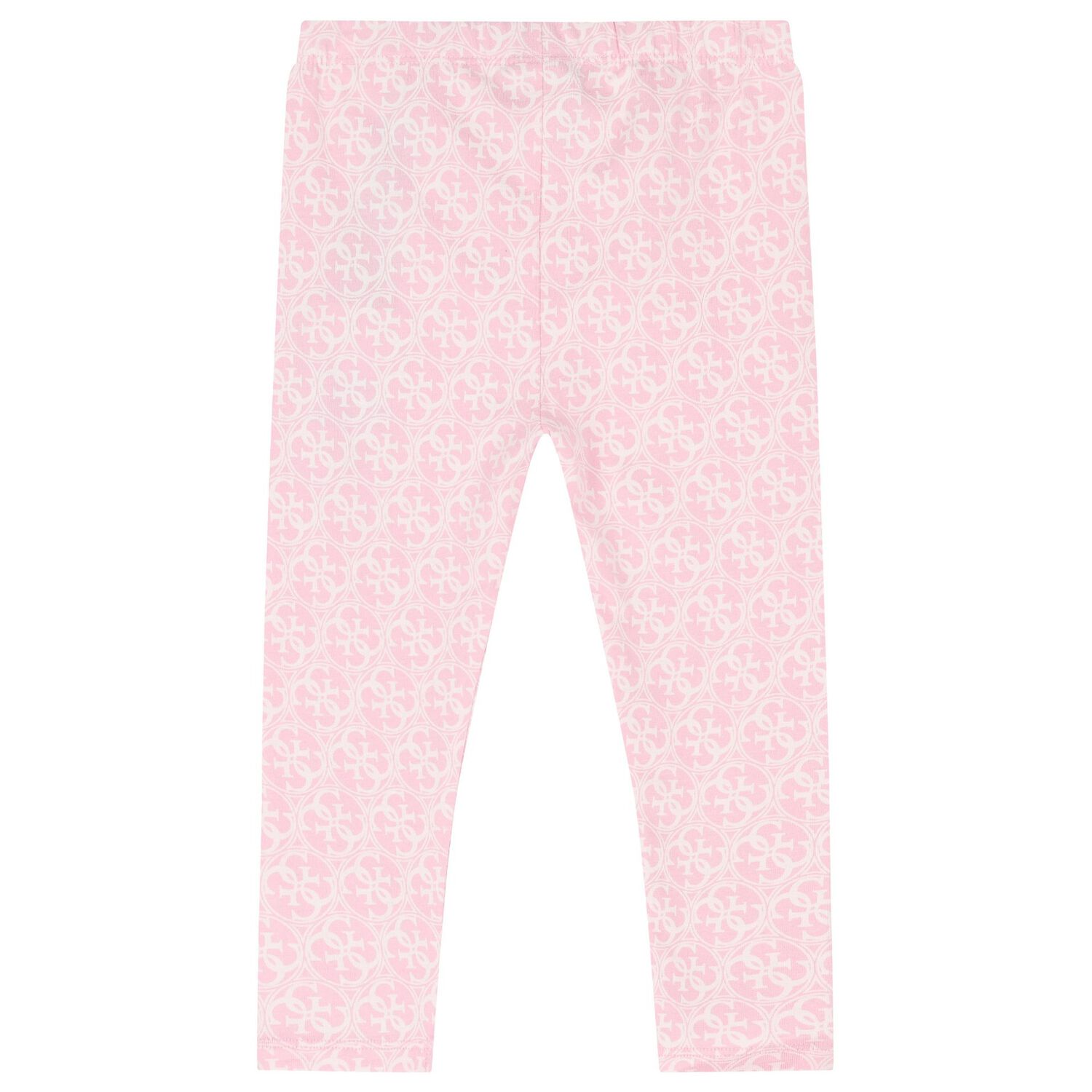 Baby Girls White & Pink Logo Leggings Set, 1, hi-res