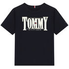 Boys Navy Logo T-Shirt, 1, hi-res