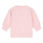 Younger Girls Pink Teddy Bear Logo Sweatshirt, 1, hi-res