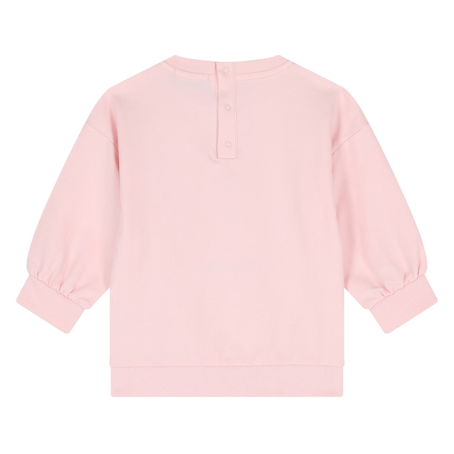Younger Girls Pink Teddy Bear Logo Sweatshirt, 1, hi-res image number null