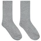 Boys Navy Blue & Grey Socks (3 Pack), 1, hi-res