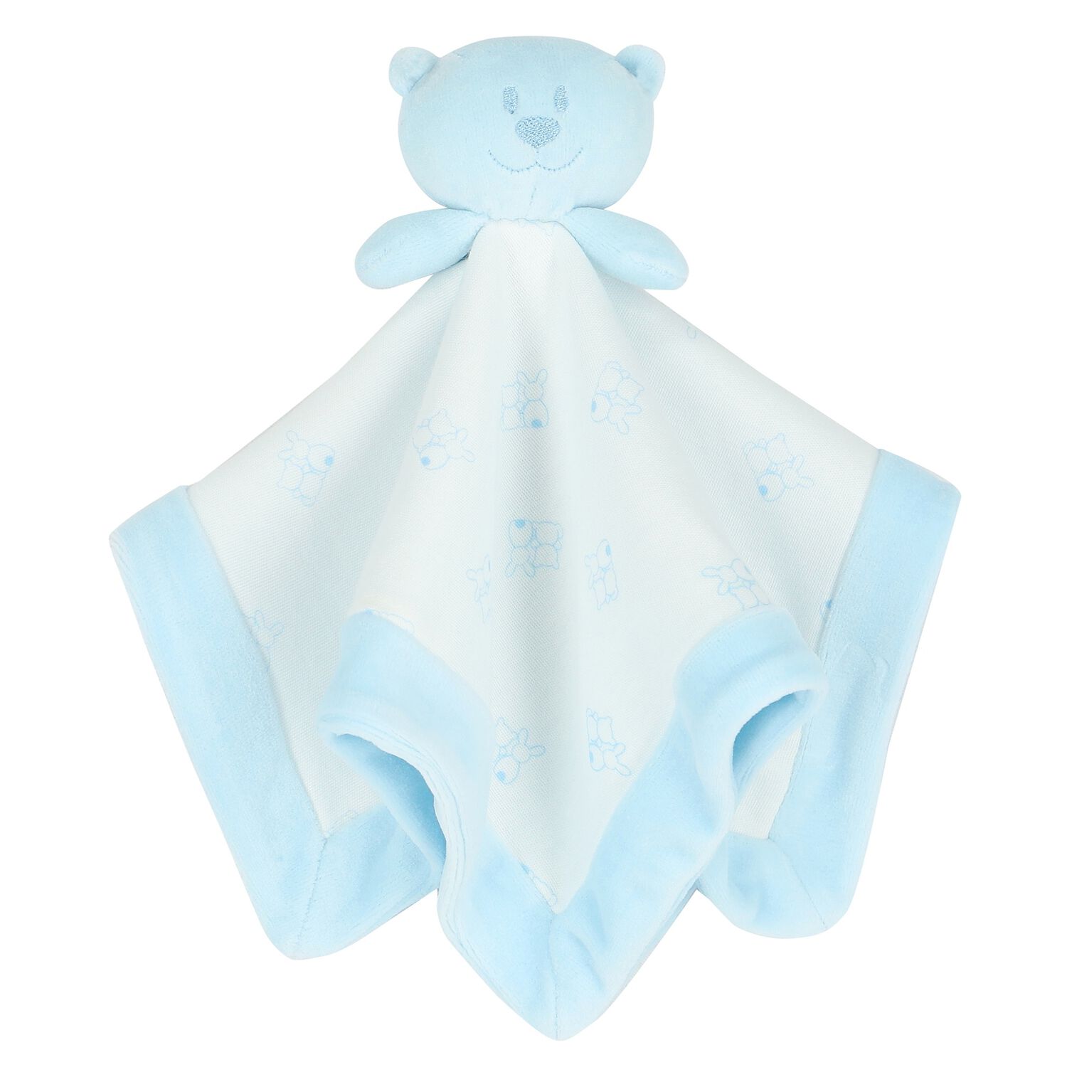 Baby Boys Blue Bear Doudou Comforter, 2, hi-res image number null