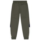 Boys Green & White Tracksuit Set (3 Piece), 2, hi-res