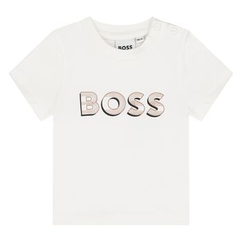 Baby Boys White Logo T-Shirt