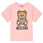 Pink Teddy Logo T-Shirt, 5, hi-res