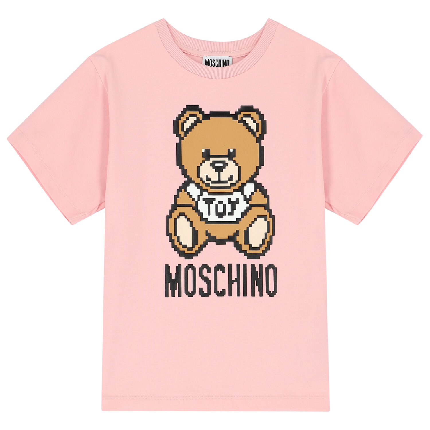 Pink Teddy Logo T-Shirt, 5, hi-res