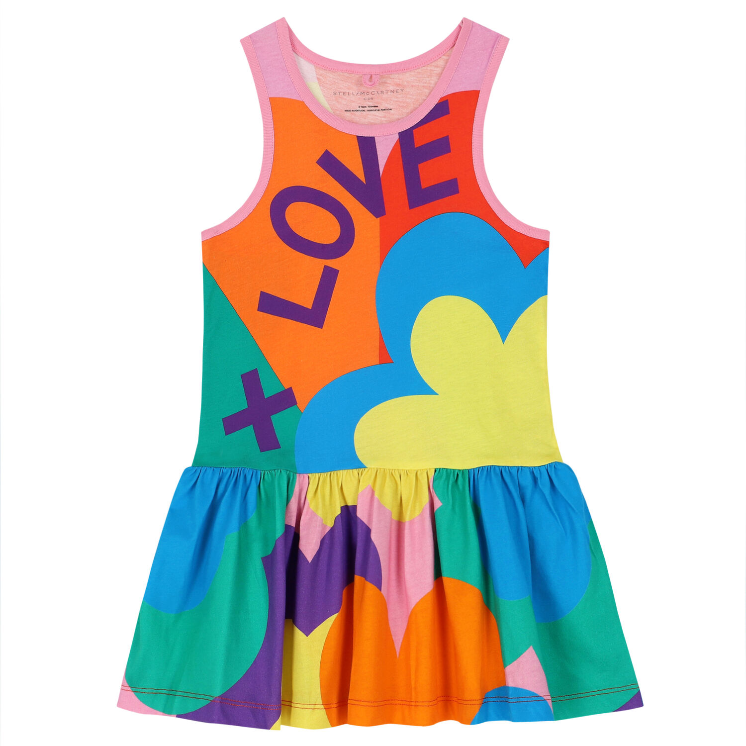 Girls Multi-Colored Abstract Dress, 1, hi-res