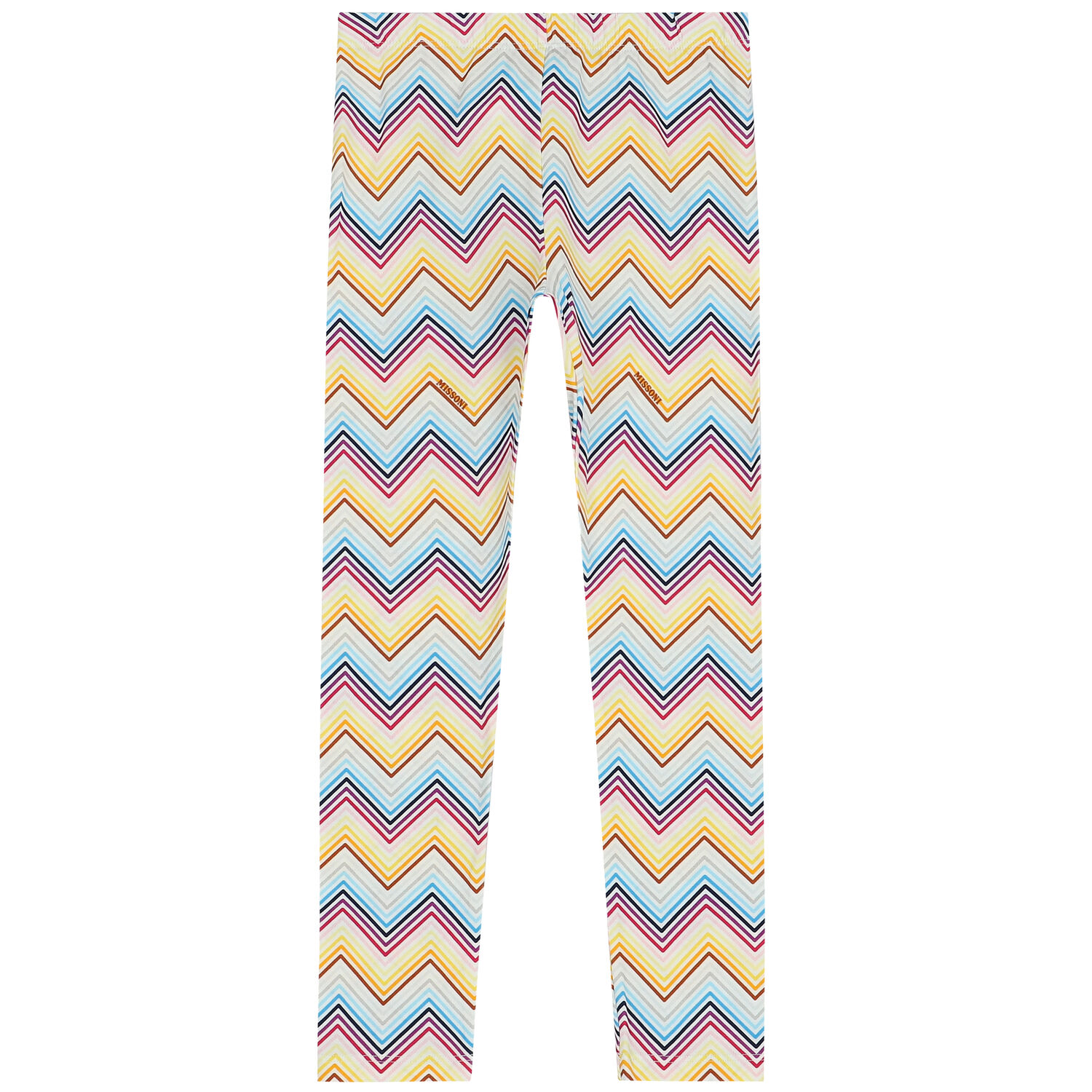 Girls Multi-Coloured Zigzag Leggings, 1, hi-res