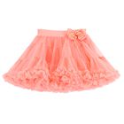 Girls Coral Tutu Skirt, 10, hi-res