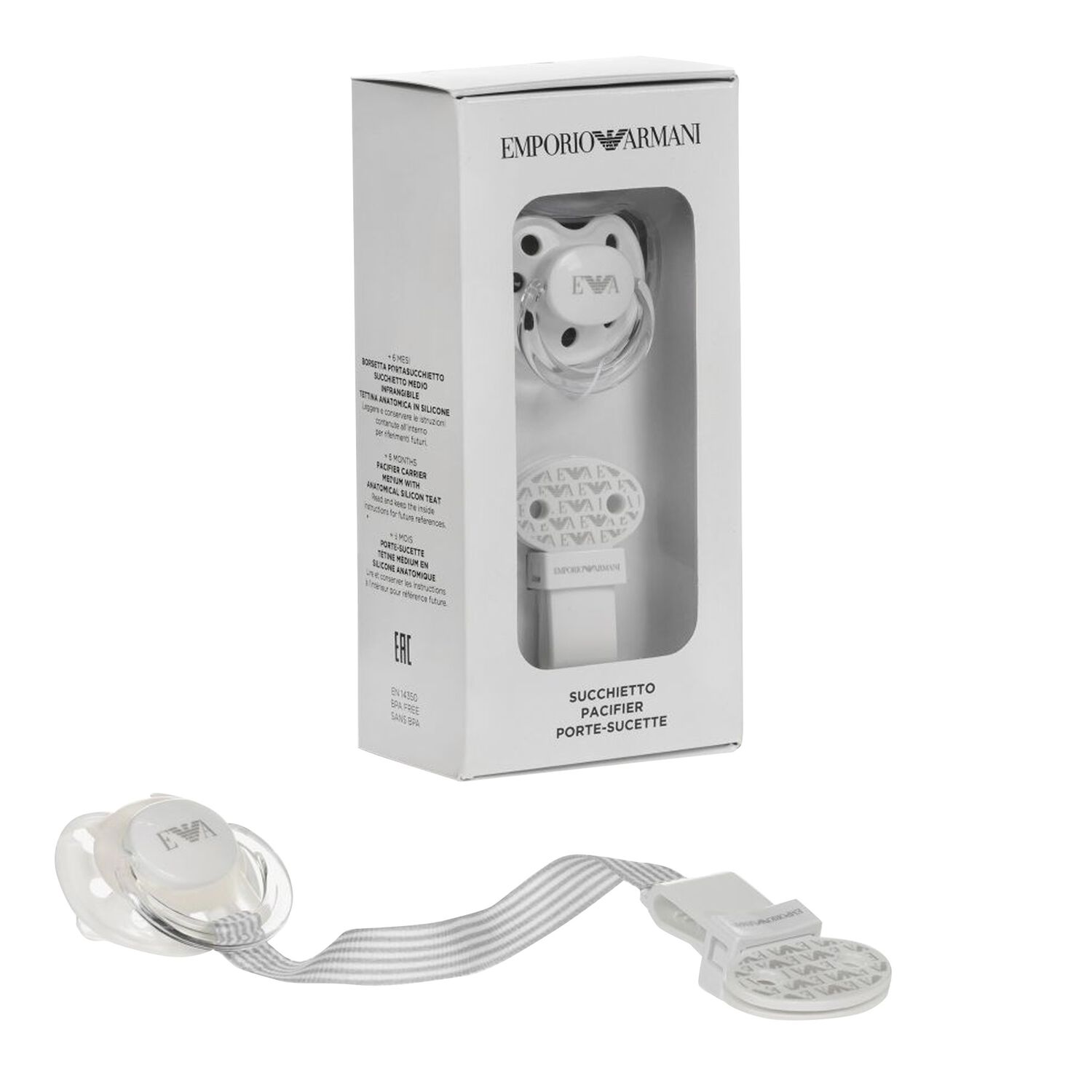 White Dummy & Clip Set, 1, hi-res