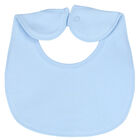 Baby Boys Blue & Ivory Bib ( 2-Pack ), 1, hi-res