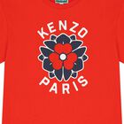 Girls Red Flower T-Shirt, 1, hi-res
