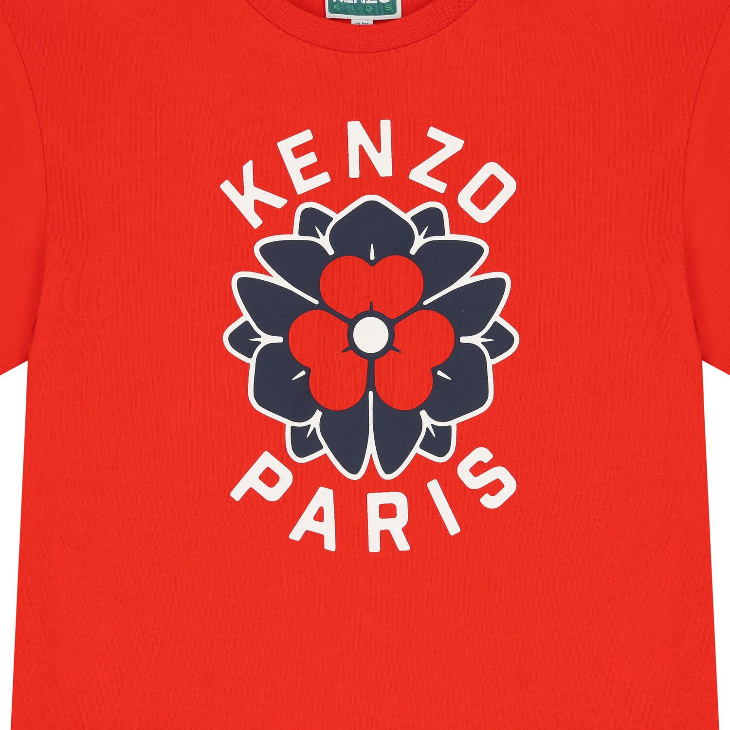 Girls Red Flower T-Shirt, 1, hi-res