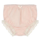 Younger Girls Pink Embroidered Tulle Dress Set, 1, hi-res