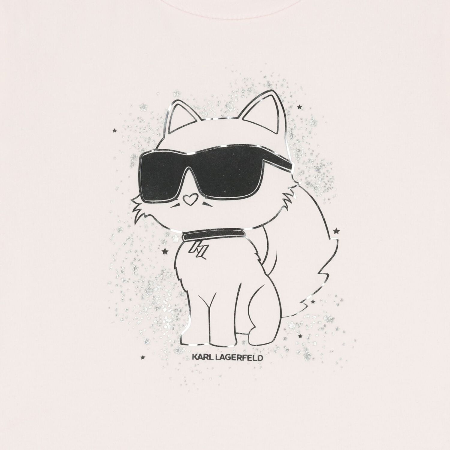 Girls Pink Choupette Logo T-Shirt, 1, hi-res