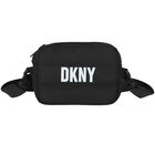 Girls Black & Silver Logo Reversible Handbag, 1, hi-res