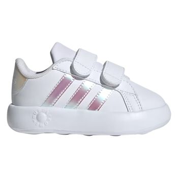 Girls White Logo Iridescent Trainers