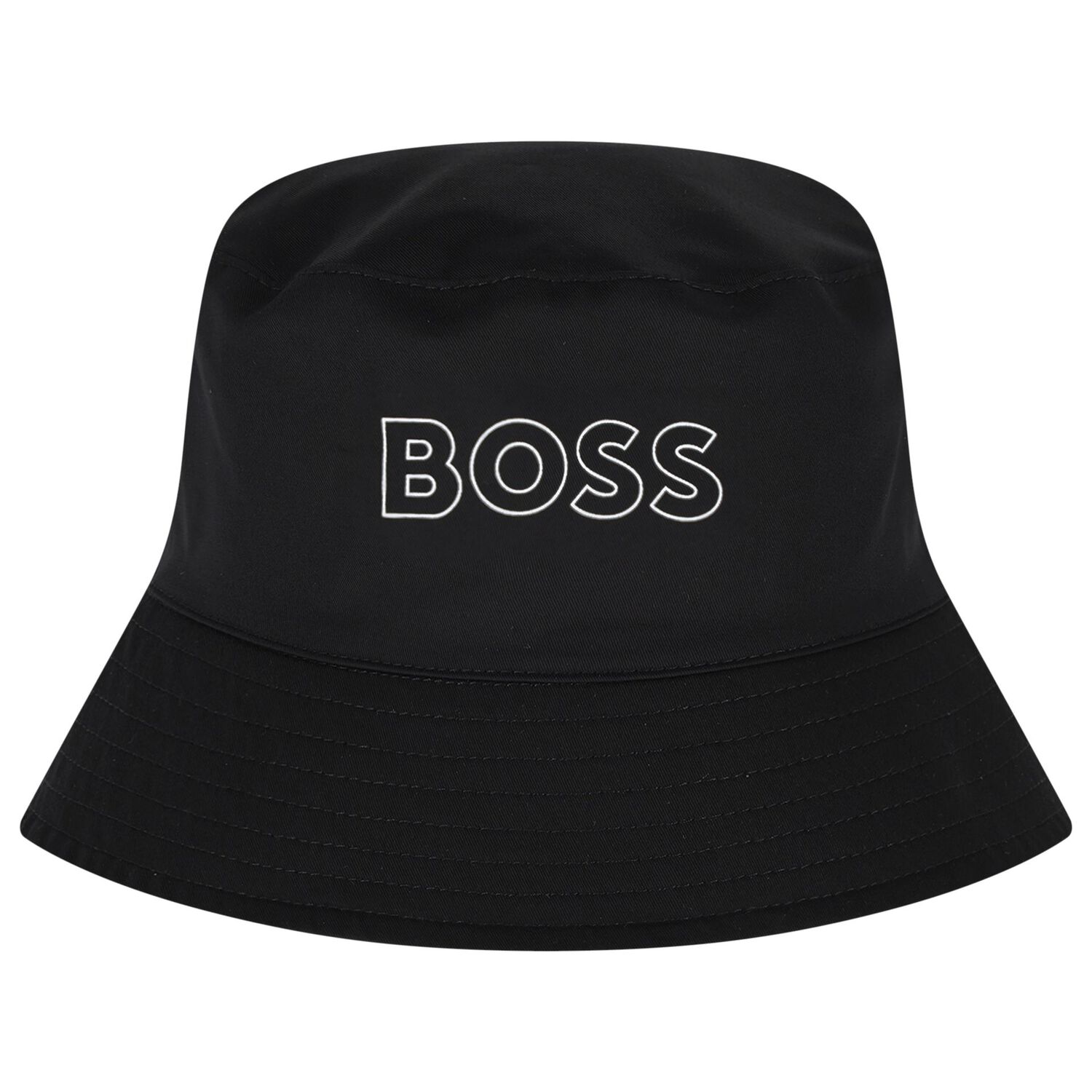 Boys Black Logo Reversible Hat, 1, hi-res