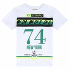 Boys White Printed T-Shirt, 1, hi-res