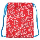 Ivory & Navy Blue Logo Trainers, 1, hi-res