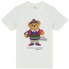 Boys White Polo Bear T-Shirt, 2, hi-res
