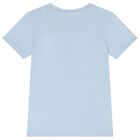 Boys Blue Teddy Bear Logo T-Shirt, 4, hi-res