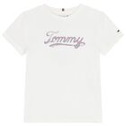 Girls Ivory Logo T-Shirt, 1, hi-res
