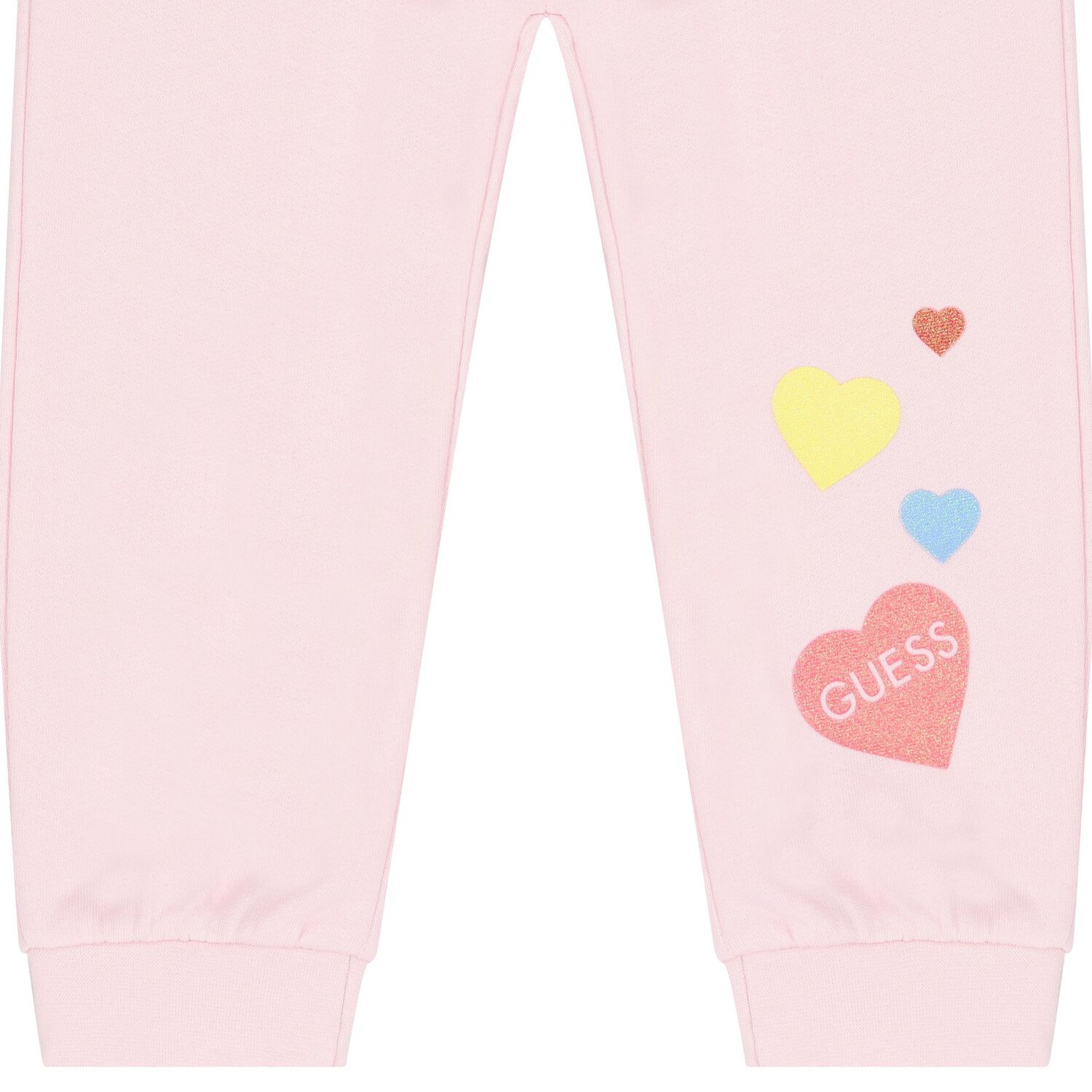 Baby Girls White & Pink Logo Tracksuit, 1, hi-res