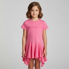 Girls Pink Logo Dress, 2, hi-res