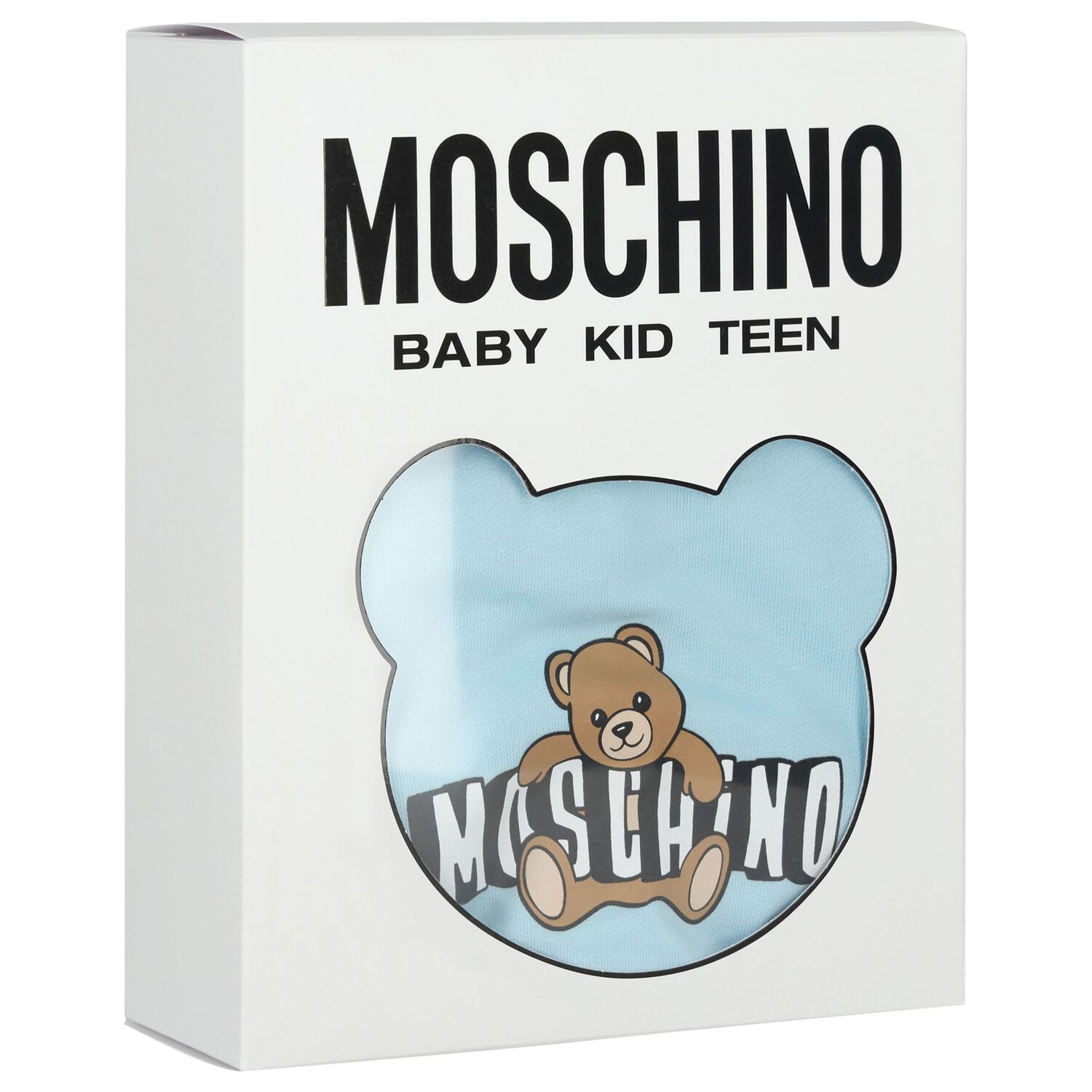 Blue Teddy Bear Logo Babygrow Gift Set, 4, hi-res