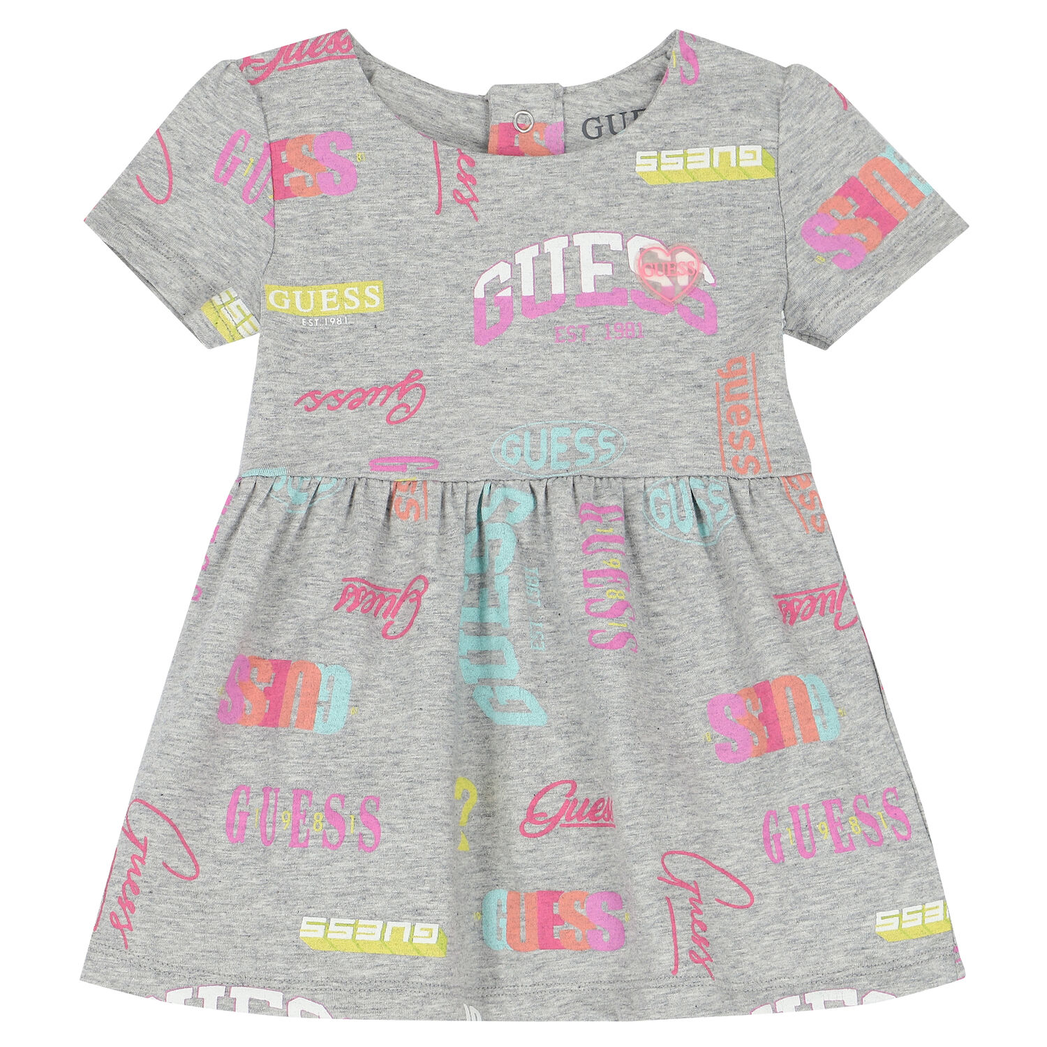 Baby Girls Grey Logo Dress Set, 1, hi-res