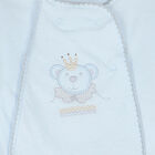 Baby Boys Blue Cotton Babygrow, 1, hi-res
